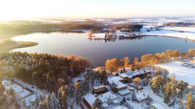 Zimowy poranek w Zalesie Mazury Active SPA